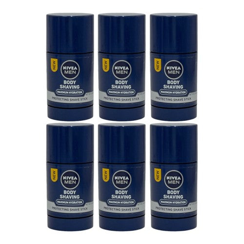 Nivea Men Body Shaving Protect & Care Scheerstick Multi Pack - 6 x 75 ml