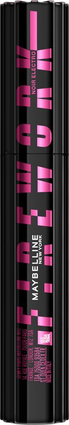 Maybelline New York Lash Sensational Firework mascara electro Black blijft 24 uur goed zitten - zwart