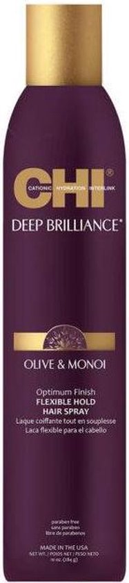 CHI - Deep Brilliance Olive & Monoi Flexible Hold Spray - 284gr