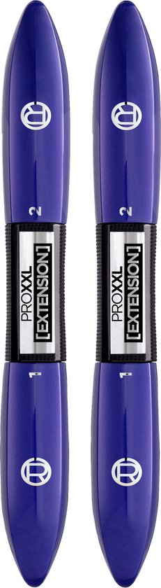 Mascara L'Oréal Paris PRO XXL EXTENSION - Mascara Volume & Longueur 2 Étapes - Noir - 2x 12 ml