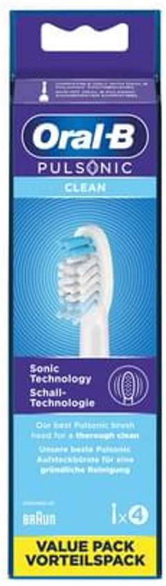 Oral-B Pulsonic SR32-4 - Opzetborstels - 4 stuks - Wit