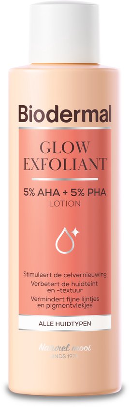 Biodermal Glow Exfoliant - een milde, effectieve exfoliërende lotion - Parfumvrij - 150 ml