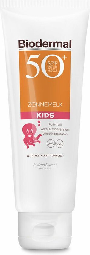 Biodermal Zonnebrand Kids - zonnebrand kind met SPF50+ - zonnemelk - 125ml