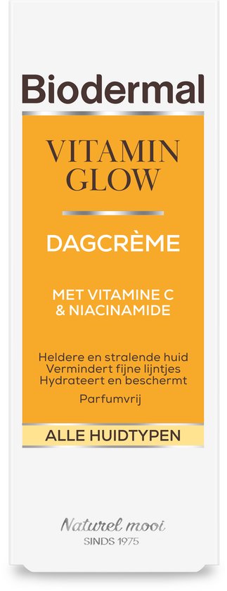 Biodermal Vitamin Glow Dagcrème met vitamine C - Gezichtsverzoring 50 ml
