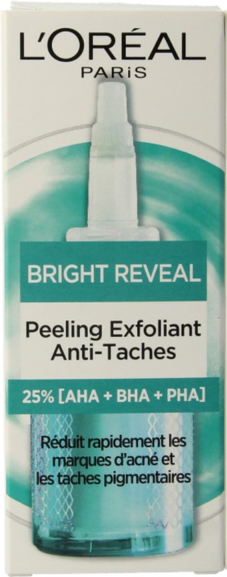 L'Oréal Paris Bright Reveal Exfoliant Peeling - Egaliserend effect - snelle werking bij alle soorten pigmentvlekken - 25 ml
