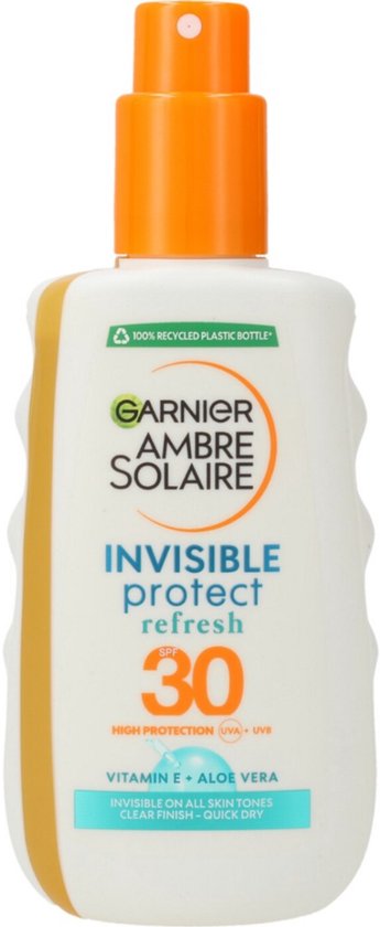 Garnier Ambre Solaire Invisible Protect Refresh Transparente Zonnebrandspray SPF 30- 200ml