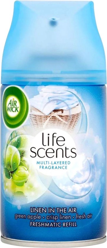 Air Wick - Luchtverfrisser - Navulling - Linen In The Air - 250ml x4