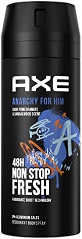 6x Axe Bodyspray Anarchy for Him zonder aluminiumzout 150 ml