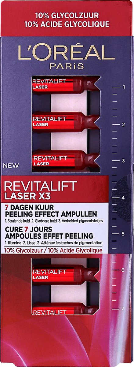 Ampoules effet peeling Revitalift Laser X3 de L'Oréal Paris 