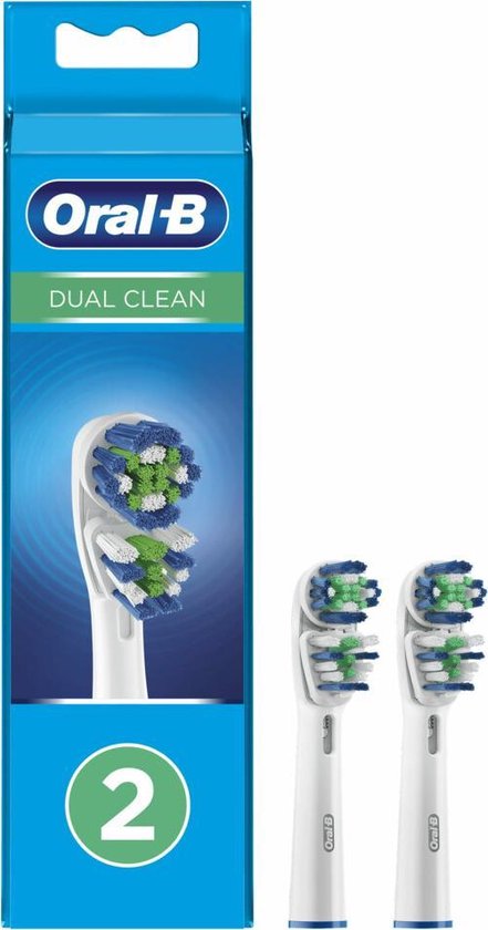 Oral-B Dual Clean opzetborstels - 2 stuks