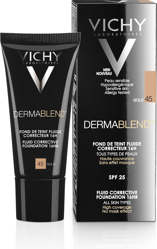 Vichy Dermablend Corrigerende Foundation nr45 30ml voor een vette en onzuivere huid