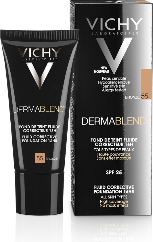 Vichy Dermablend Corrigerende Foundation nr 55 30ml voor een vette en onzuivere huid