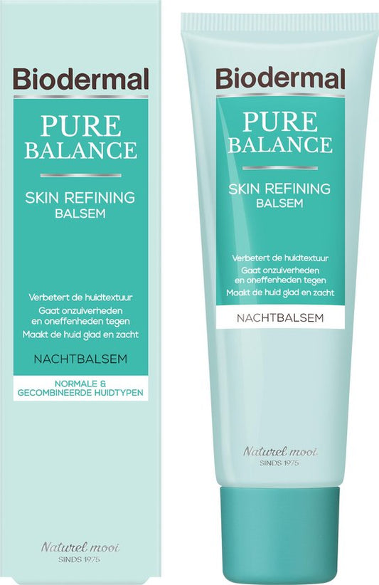 Biodermal Pure Balance Skin Refining Balsem Nachtcreme - 50ml
