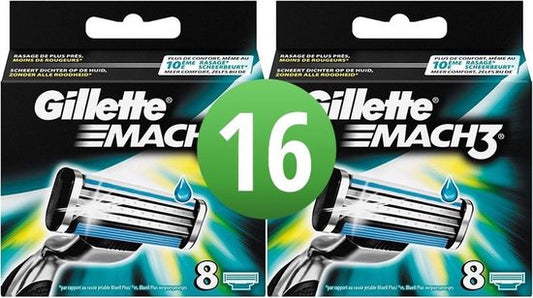 Lames de rasoir Gillette Mach3-16 pièces