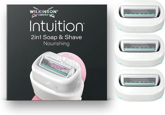 Wilkinson Sword Intuition Soap & Shave Nourishing, 3 reservemesjes