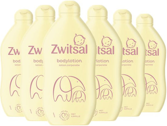 Zwitsal Bodylotion - Baby - trekt snel in zodat je je baby meteen weer kunt knuffelen - 6 x 400 ml