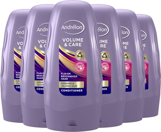 Andrélon Volume & Care Conditioner - 6 x 250 ml - Voordeelverpakking