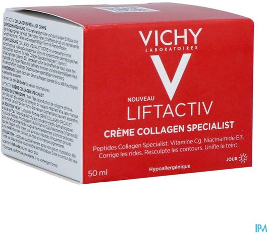Vichy Liftactiv Collagen Specialist Dagcrème - Anti aging verzorging - Vermindert rimpels en huidverslapping - 50ml