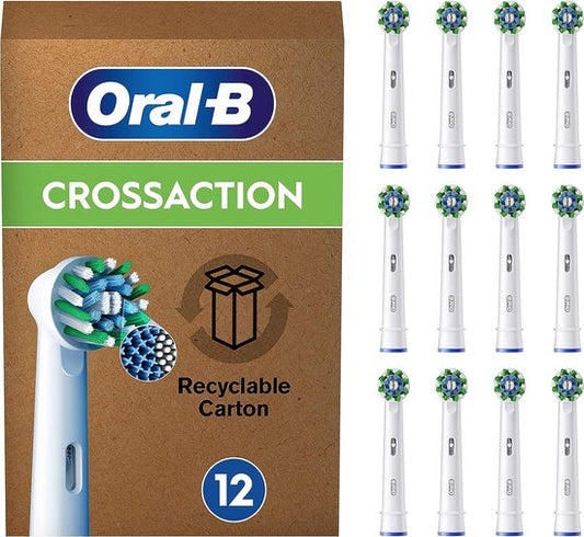 Brossettes de brosse à dents Oral-B Pro Cross Action avec technologie CleanMaximizer - 12 pièces