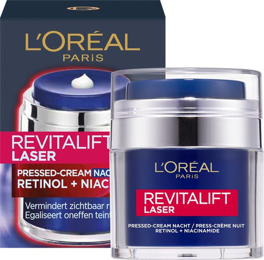 L'Oréal Paris Revitalift Laser X3 Pressed-cream Anti-Age Nachtcrème met Retinol - 50ml