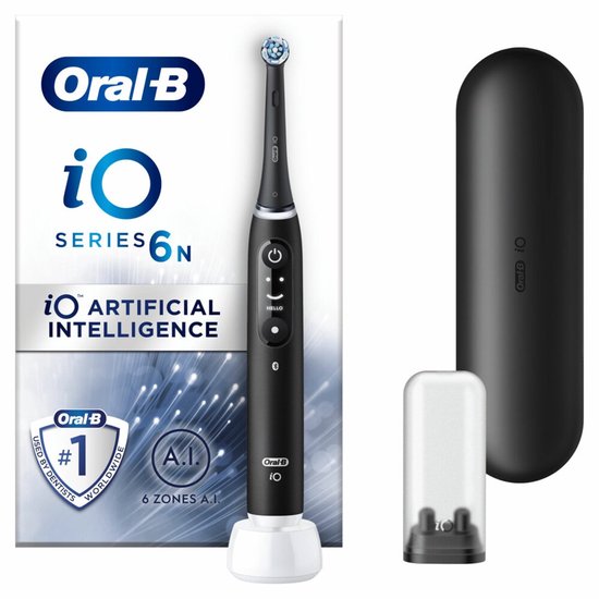 Oral B Oral-B iO 6N - SMILE Black Lava Elektrische Tandenborstel - Elektrische tandenborstel