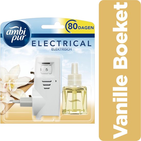 Ambi Pur Electrische Luchtverfrisser 1 compartiment Starter Kit Vanille Boeket 20ML