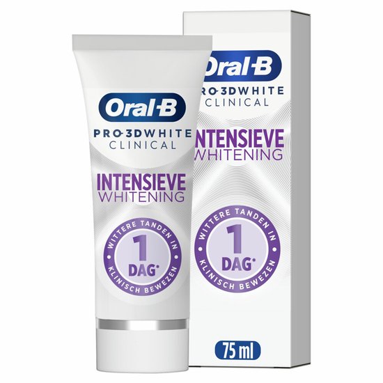 Oral-B 3D White  Clinical Radiant White tandpasta - 6 x 75 ml