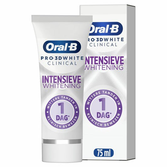 Oral-B 3D White  Clinical Radiant White tandpasta - 6 x 75 ml