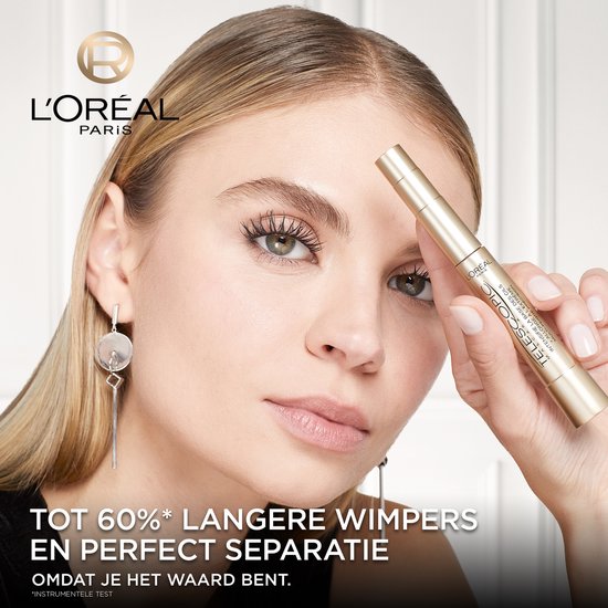 L’Oréal Paris Telescopic Mascara - Lengte mascara voor zichtbaar langere wimpers - Volume zonder klontjes - Zwart - 8ml