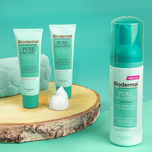 Biodermal Pure Balance Skin Renewing Cleansing Mousse - gezichtsreiniging - Gezichtsreinigings mousse - 150ml