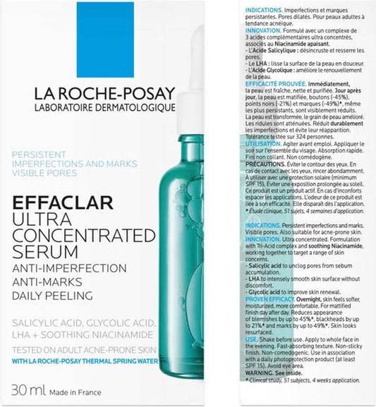 La Roche-Posay Effaclar Ultra Geconcentreerd Serum - Onzuivere Huid met Neiging to Acne - Glycolzuur, Salicylzuur en LHA - 3
