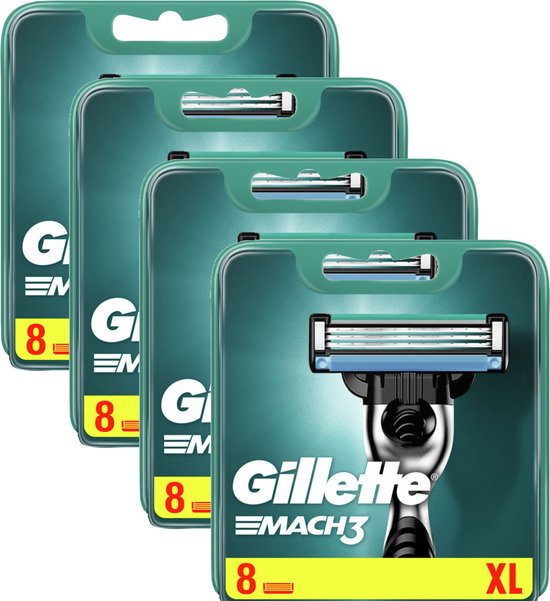 Gillette Mach3 - 32 pièces - Lames de rasoir 