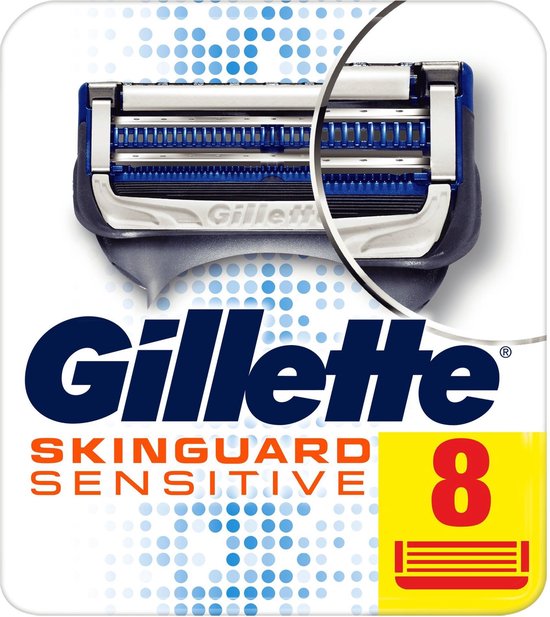 Gillette Skinguard Sensitive Scheermesjes Mannen - 8 stuks