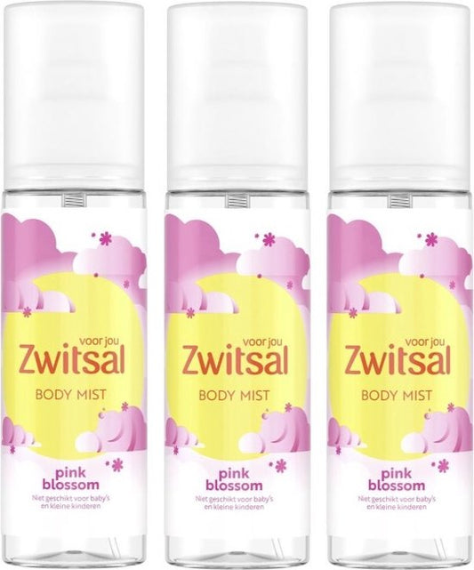 Zwitsal Body Mist Pink Blossom - 3 x 150 ml
