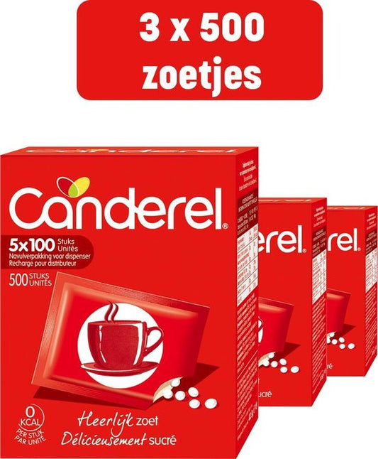 Canderel 3 x 500 édulcorants