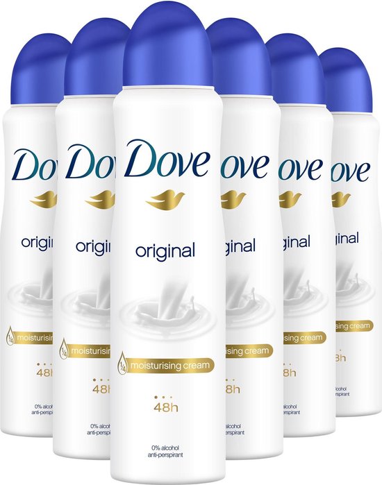 Dove Original Anti-transpirant Spray Vrouw - 6 x 250 ml - Voordeelverpakking Merk:Dove • Serie:Dove Original • 4,5 Bekijk 198 reviews  • Delen  • Rapporteer