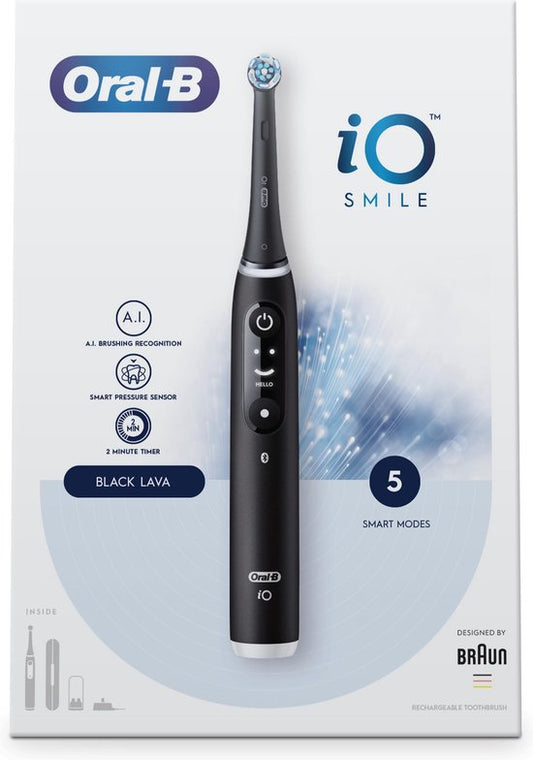 Oral B Oral-B iO 6N - SMILE Black Lava Elektrische Tandenborstel - Elektrische tandenborstel