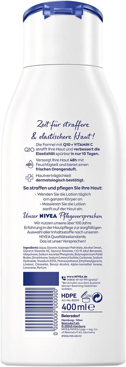 Nivea Q10 Huidverstevigende bodylotion + vitamine C