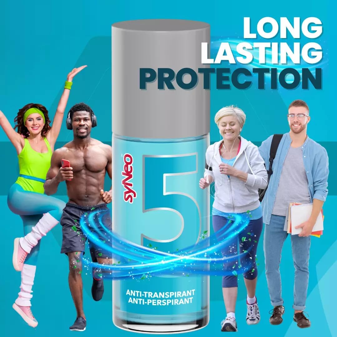 syNeo 5 antitranspirant Roll-On, roller voor vrouwen en mannen, anti zweet deo anti-transpirant deodorant, 1 pakje (1 x 50ml)