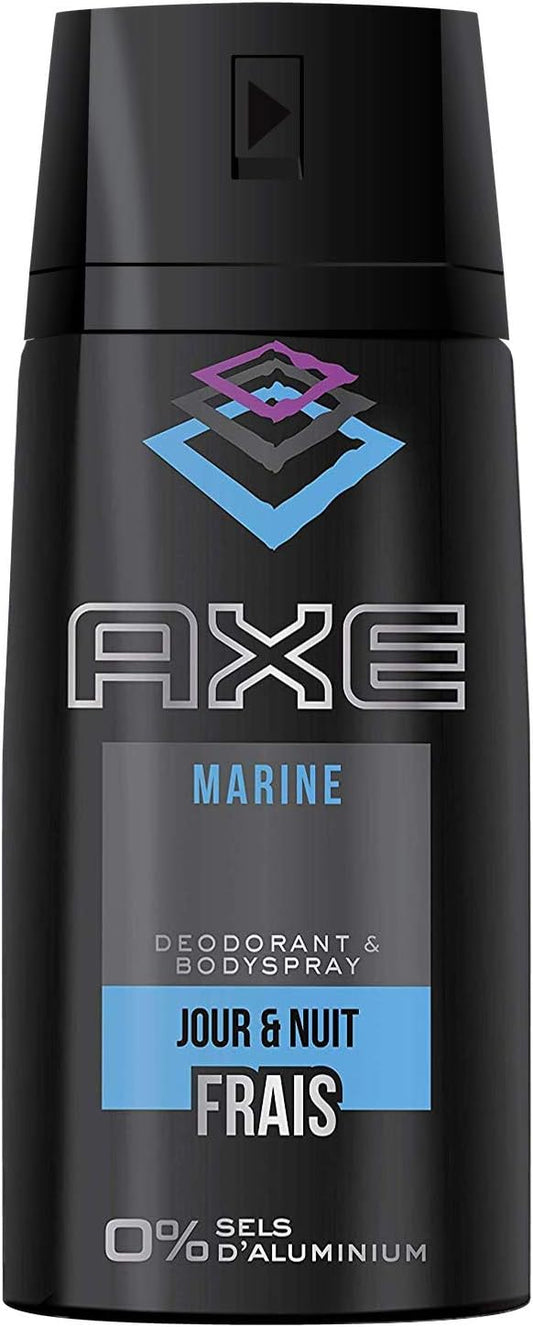 6x Axe deodorant bodyspray marine in nieuw design - 150 ml