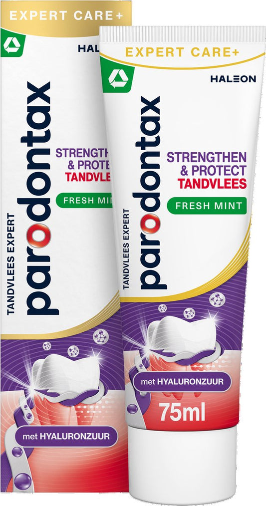 Parodontax Strengthen & Protect Fresh Mint x 6 – Tandpasta – Tegen bloedend tandvlees – Fresh mint – 75 ml