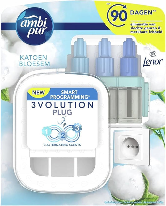 Ambi Pur 3volution elektrische luchtverfrisser Starter Cotton Blossom, 20 ml
