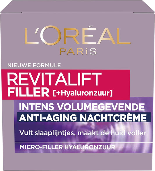 L’Oréal Paris Revitalift Filler Hyaluronzuur Nachtcrème - 50ml