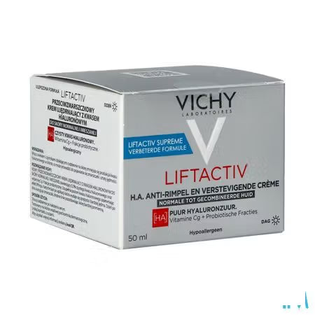 VICHY Liftactiv Hyaluron Anti-Falten & Straffheit Creme für trockene Haut, 50
