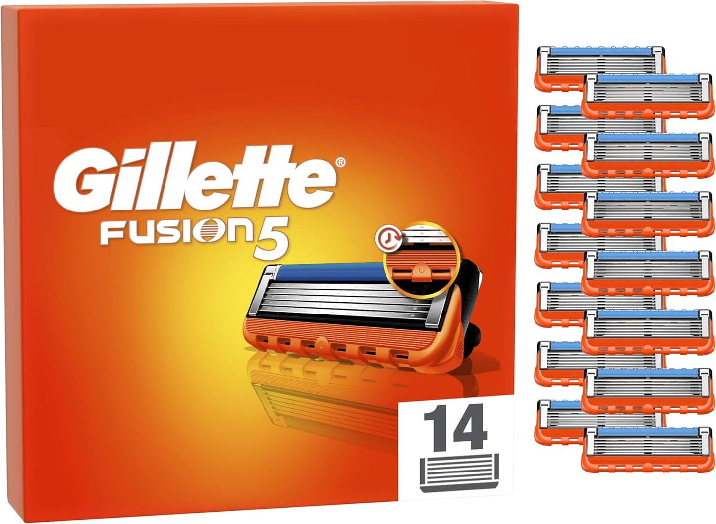 Gillette Fusion5 Scheermesjes Voor Mannen (14 Stukjes)