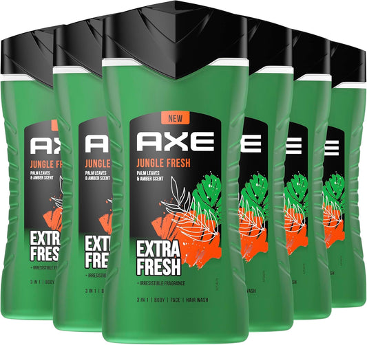 AXE Jungle Fresh 3-in-1 Shower Gel 6 x 250 ml