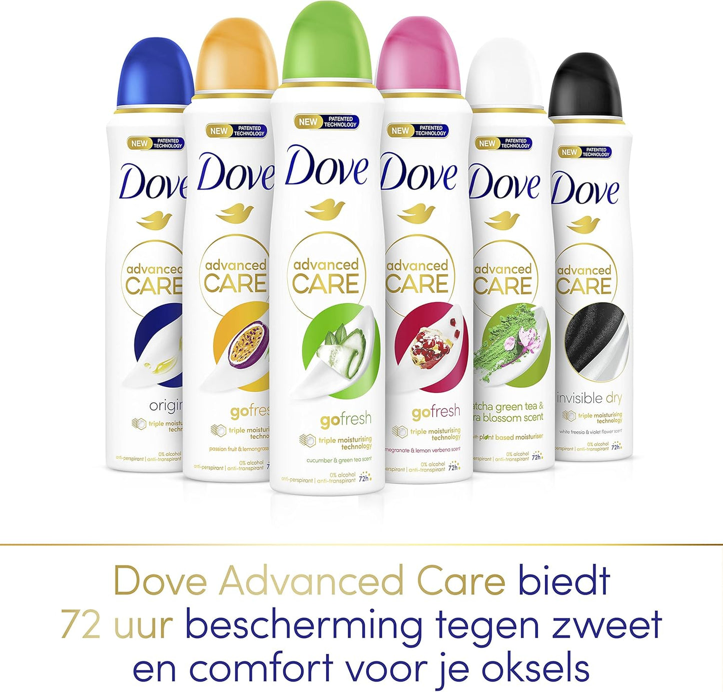 Dove Advanced Care Go Fresh Cucumber & Green Tea  6 x150 ml