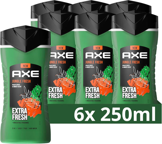 AXE Jungle Fresh 3-in-1 Shower Gel 6 x 250 ml