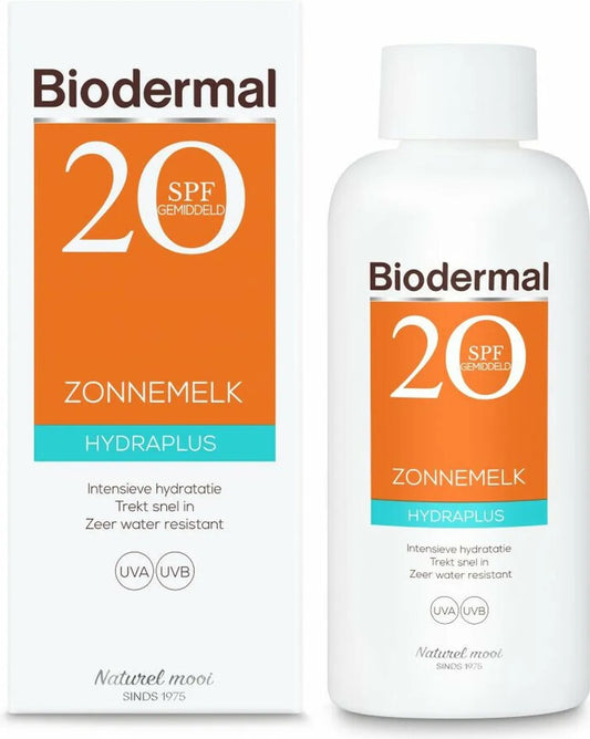 Biodermal Zonnebrand Hydraplus Zonnemelk - SPF20 - 200 ml