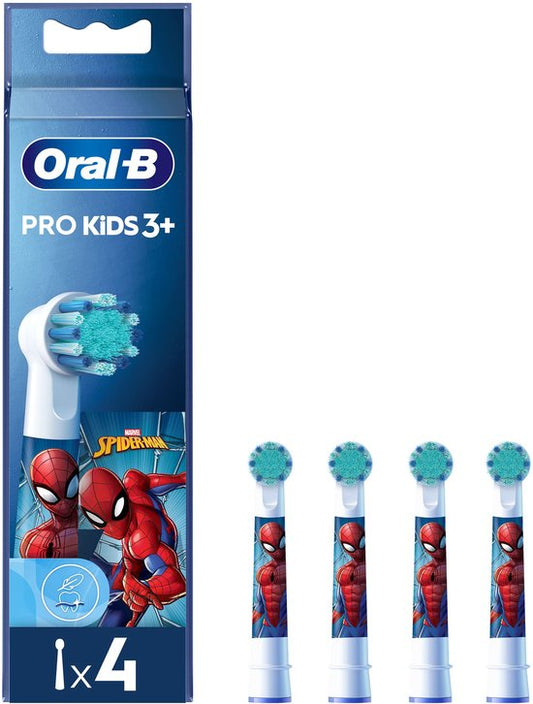 Oral-B Pro Kids Opzetborstels - Met Spider-Man - 4 Stuks